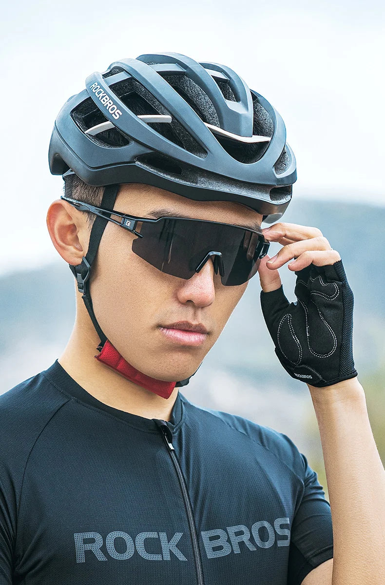 ROCKBROS Cycling gloves breathable half finger gloves racing bike gloves anti slip mountain bike gloves cycling equipment gloves