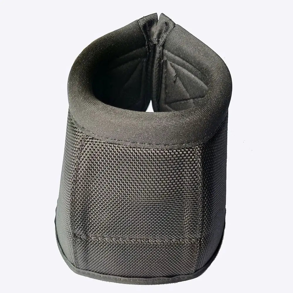 1pair Durable Horse Feet Guards Black Oxford Fabric Horse Boots Reusable Sturdy Hoof Wrists Protector Horse Gear Supplies