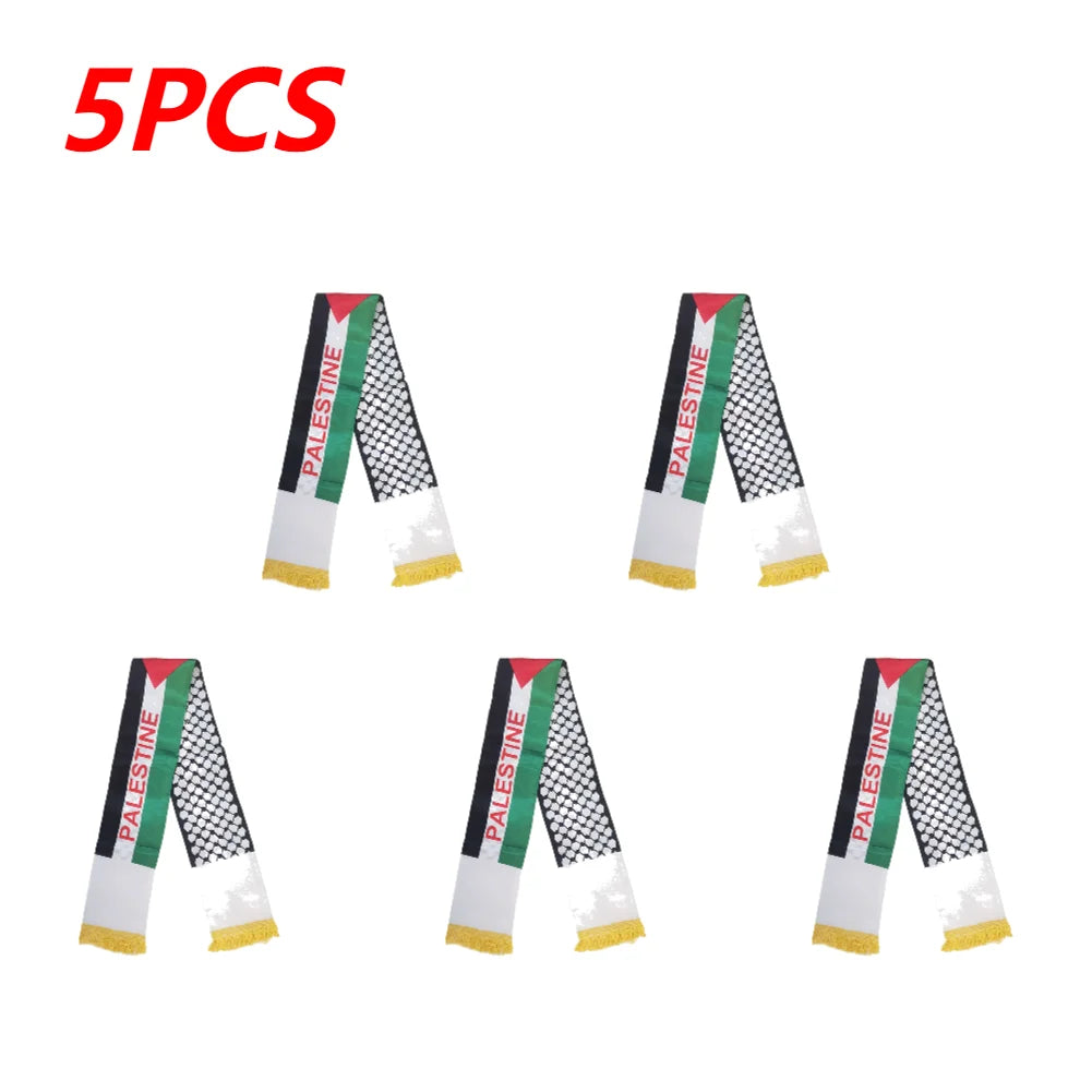 30-1PC Palestine Shawl Flag Scarf Palestine Scarf Printing Satin Palestinian Flag Scarf Palestinian National Day Scarves