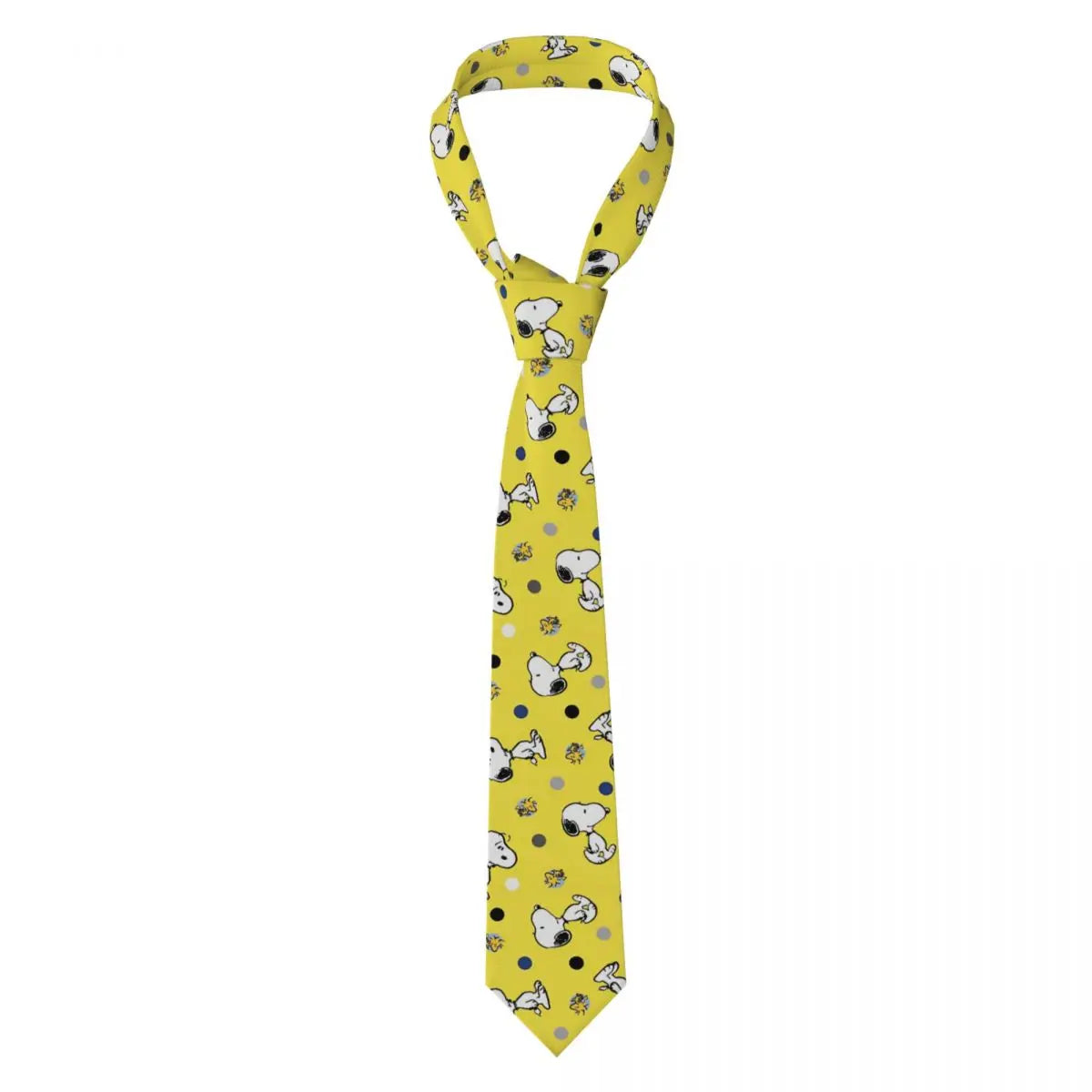 Snoopys & Woodstock Smile Giggle Laugh Neckties Silk 8 cm Neck Tie for Mens Shirt Accessories Cravat Wedding Accessories Office