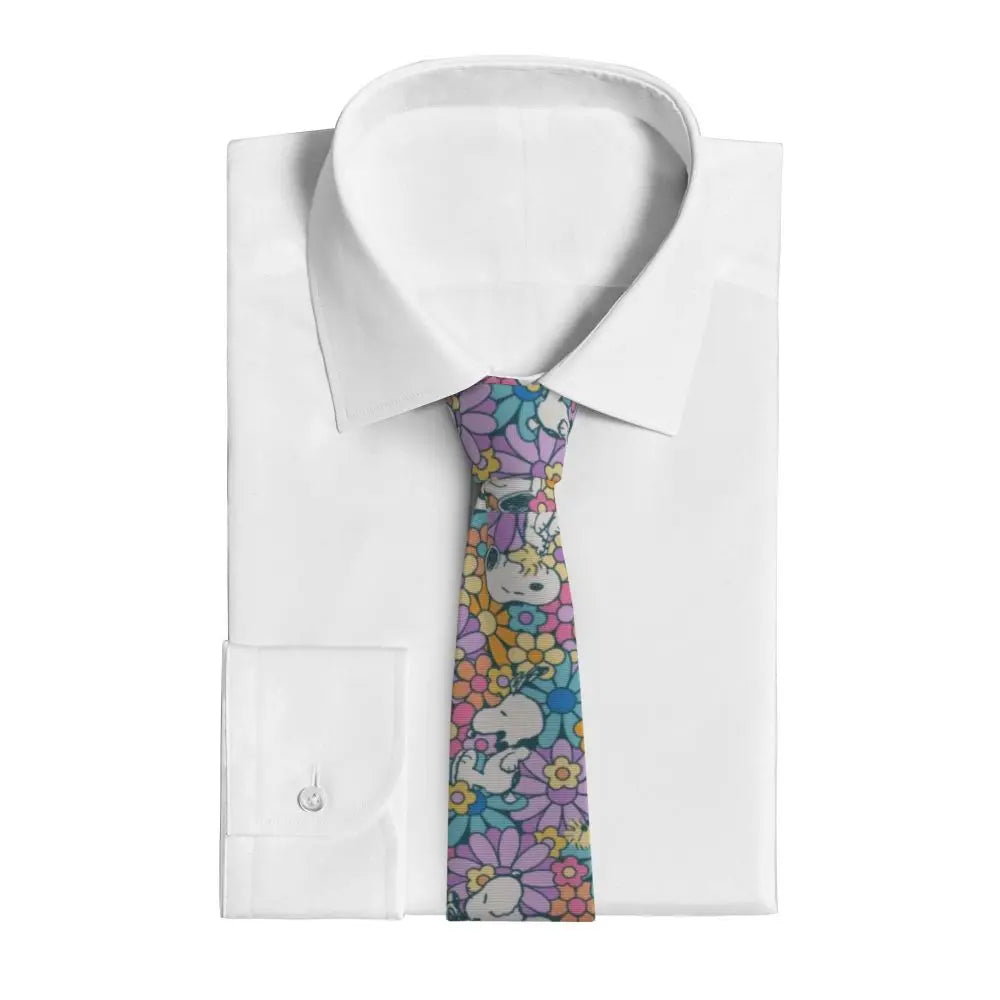 Personalized Fashion S-Snoopys Neckties Men Silk Cartoon Office Neck Tie