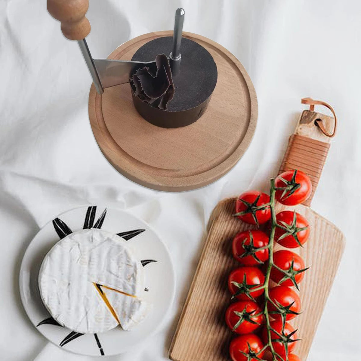 Cheese Cheese Cutting Wooden Rotary Shaver Manual Kitchen Baking Chocolate Chip Scraper Flower Cutter Cheese Shredder