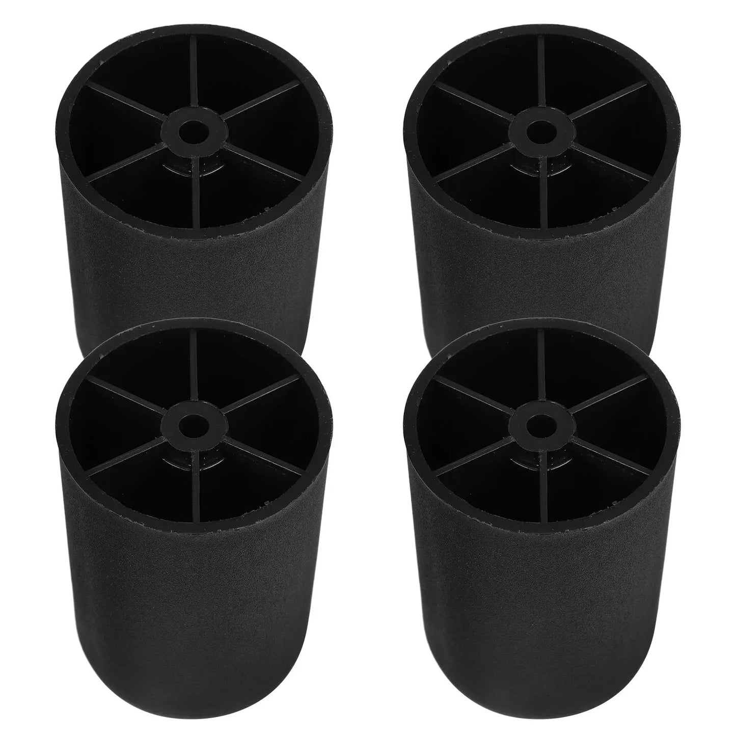 4 Pcs 8cm Furniture Legs Black Plastic Replacement Sofa Table Cabinet Feet Stable Easy Stylish Versatile