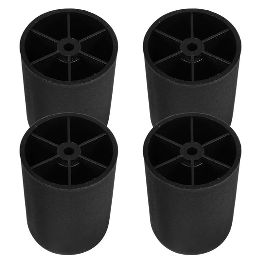4 Pcs 8cm Furniture Legs Black Plastic Replacement Sofa Table Cabinet Feet Stable Easy Stylish Versatile