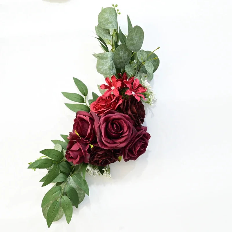 75CM Artificial Floral Arrangement Wedding Welcome Sign Water Sign Flower Activity Venue Sign Photography Props Decoration