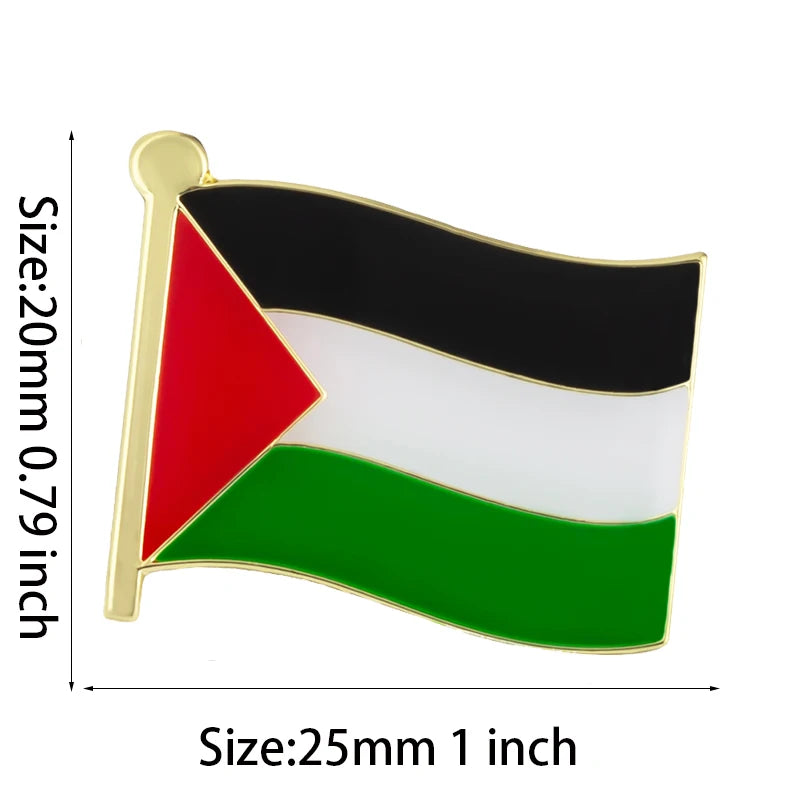 Palestine  flag Flag Badge Flag Brooch National Flag Lapel Pin International Travel Pins