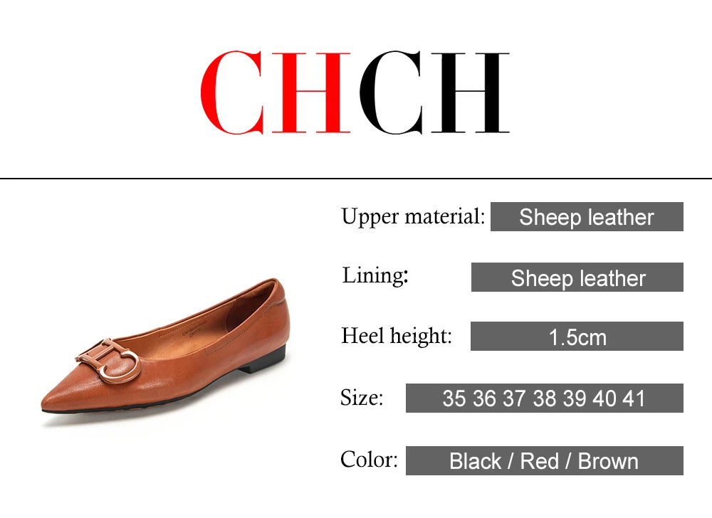 Pointed Toe Design Pure Simple Women's Flat Shoes Wear Comfortable Fashion Solid Women's Casual Shoes Vintage Classic