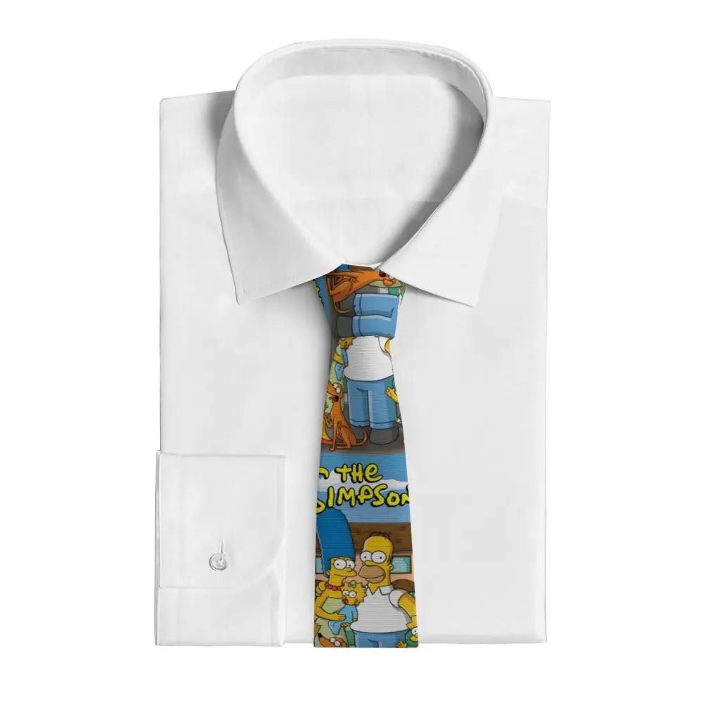 Personalized The S-Simpsones Homer Neck Ties Men Formal Silk Wedding Neckties