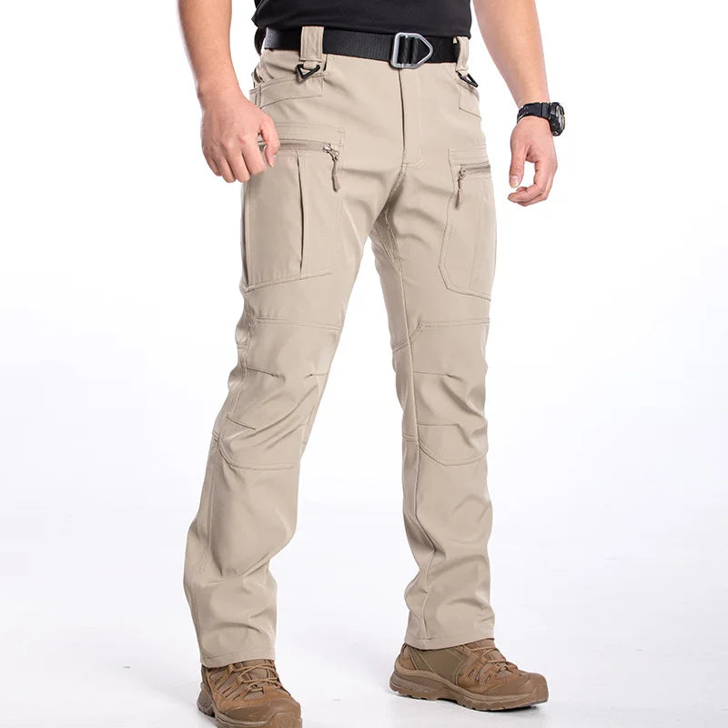 Men's Spring Autumn Tactical Pants Multi Pocket Outdoor Combat Trousers EU Size Waterproof Cargo Travel Sports Military Pants