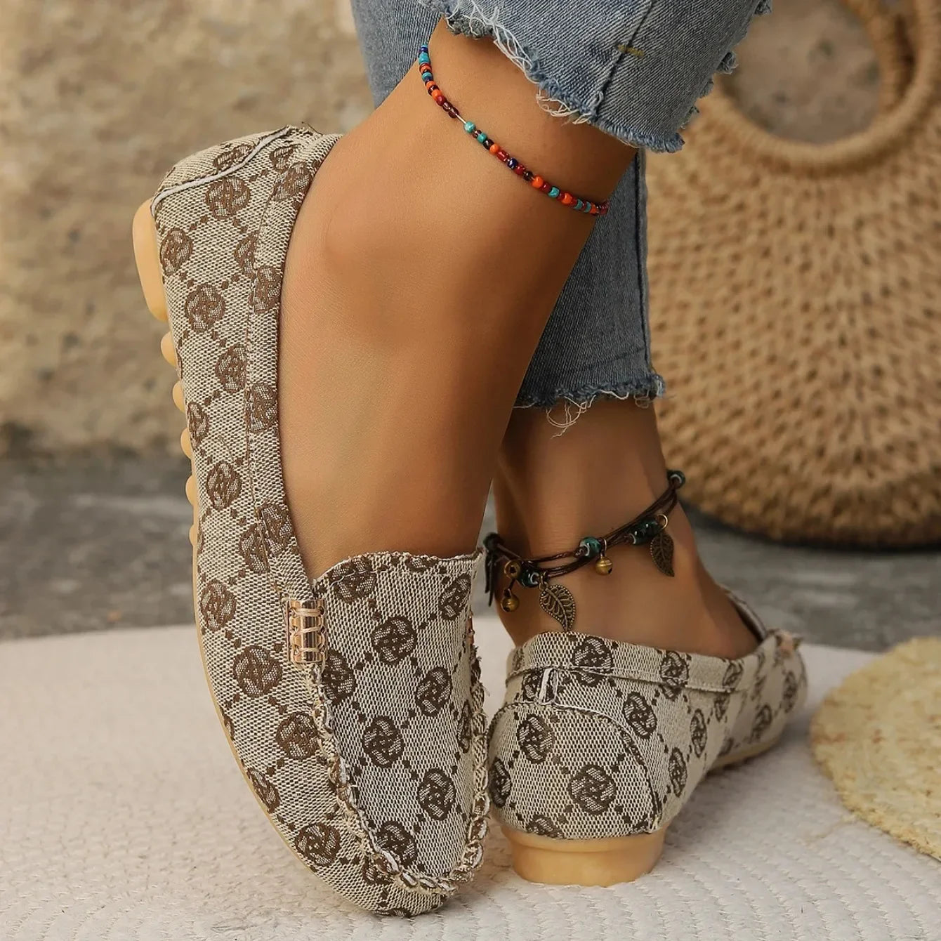 Women Flats Spring Autumn Wear-resisting Loafers Casual Fashion Single Shoes Non-slip Soft Flat Sneakers Women Zapatos De Mujer
