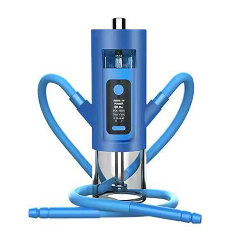 Portable Luxury Travelling Car E Hookahs Stainless Electric Portable Shisha Smoke Electronic Car Hookah Set with Accessories