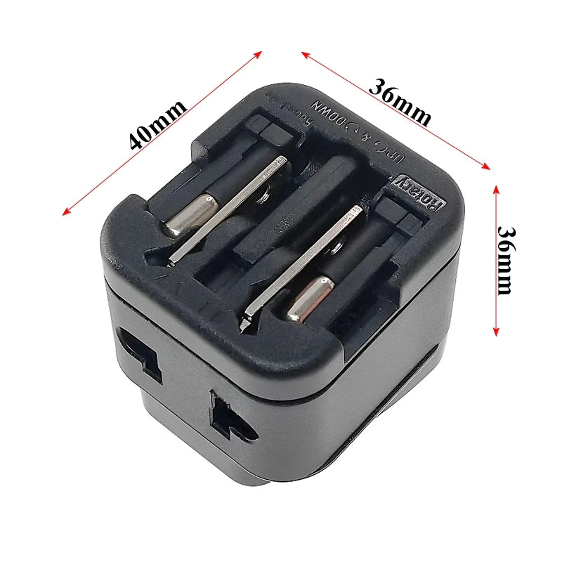 Travel Adapter US AU UK EU Japan Mulit Plug Socket With Voltage Indicator WONPRO-WAT World Smallest
