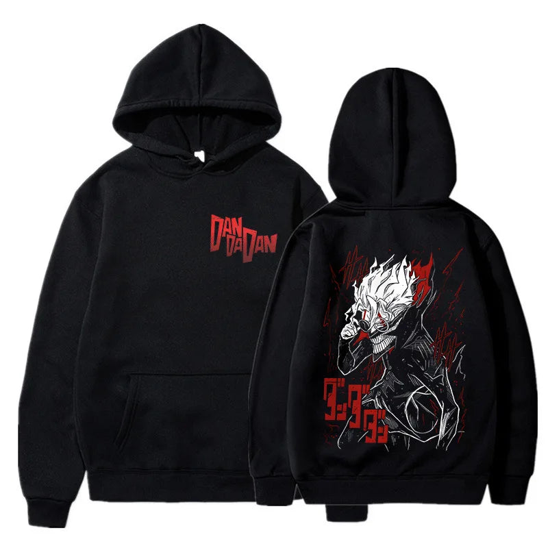 Anime DANDADAN Hoodies Manga Ayase Momo Okarun Hoodie Men Women Casual Hoodie Fashion Streetwear Dan Da Dan Hooded Sweatshirts