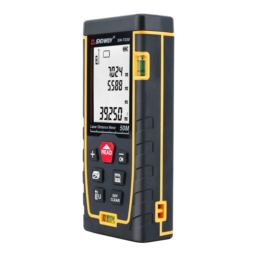 SNDWAY laser distance meter 40M 60M 80M 100M rangefinder trena laser tape range finder build measure device ruler test tool