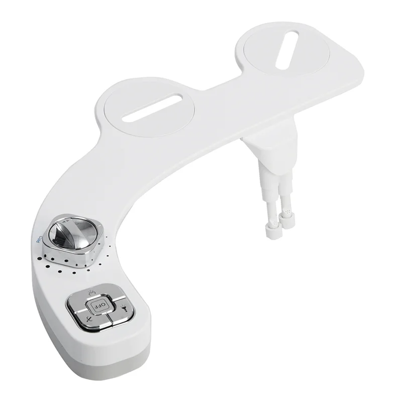 Bidet Attachment Sprayer For Toilet Non-Electric Self-Cleaning Dual Retractable Nozzles Adjustable Water Pressure B Easy To Use-