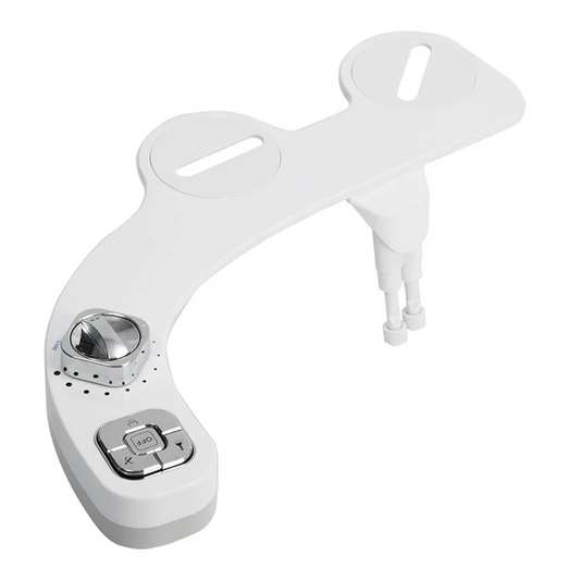 Bidet Attachment Sprayer For Toilet Non-Electric Self-Cleaning Dual Retractable Nozzles Adjustable Water Pressure B Easy To Use-