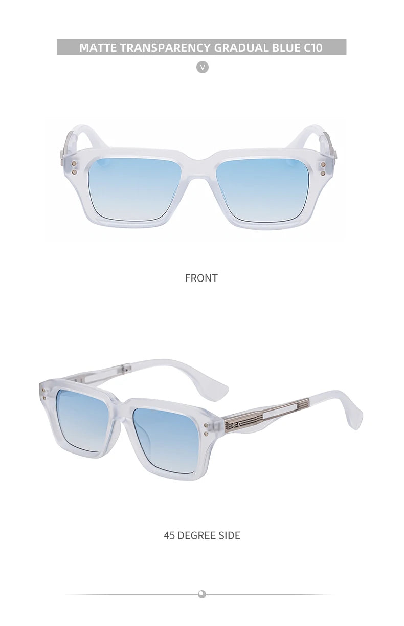 Retro Polarized Square Punk Sunglasses Men 2026 Luxury Brand Designer Classic Driving Shield Sun Glasses for Male Shades UV400
