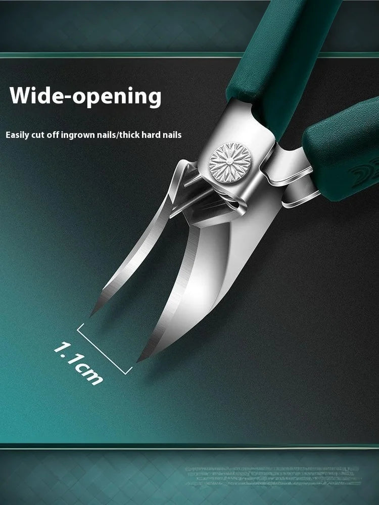 Nail Clipper Pointed Super Slanted Clippers Anti-splash Thick Toenail Pliers Scissors Care Tools