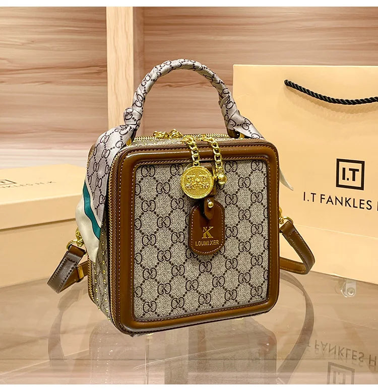 Ladies' handbag, light luxury square bag, 2026 autumn and winter new style, high-end and high designer single shoulder crossbody