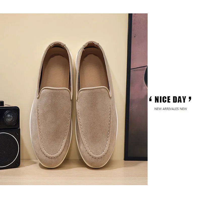 Men Casual Shoes Formal Man Loafers Leisure Walk Tassel Moccasins Italian Breathable Slip on Male Boat Shoes