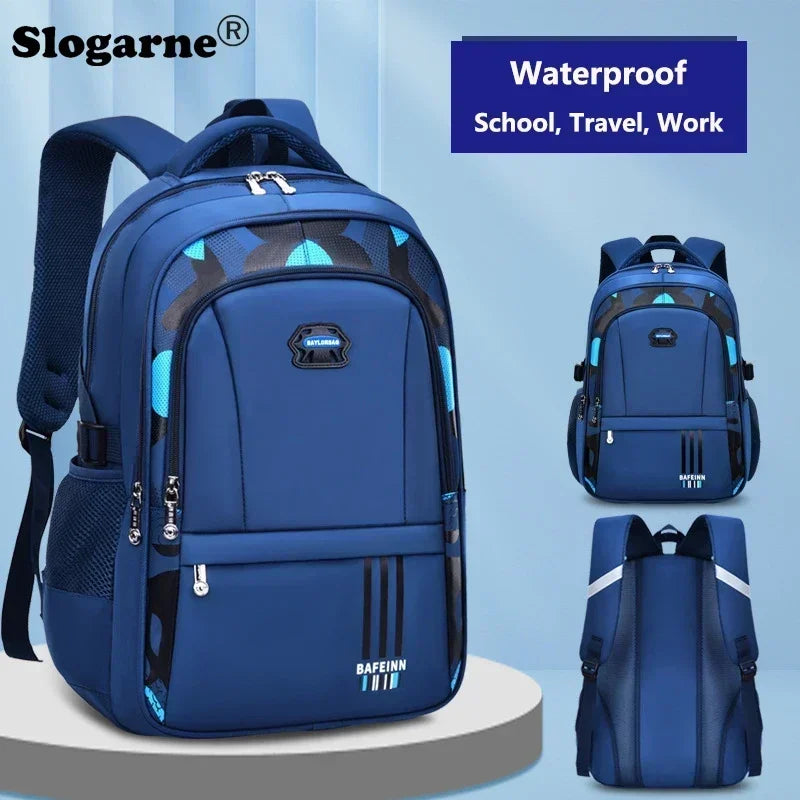 Primary and Middle School Students Schoolbag Boys Light Large Capacity Backpack Children Burden Relief Spine Protection Backpack