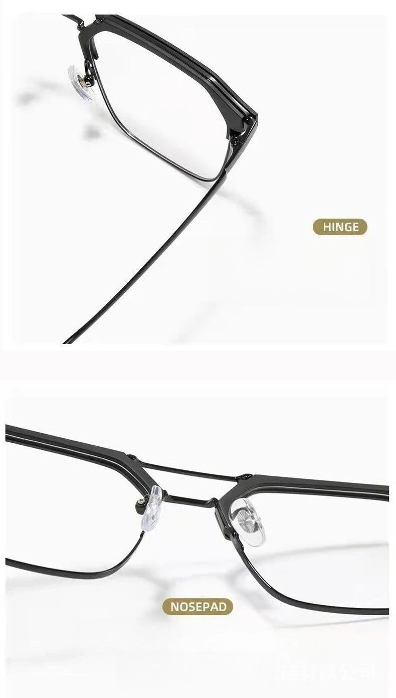 Men's Reading Glasses  0+1.0+1.5+2.0+2.5+3.0+3.5 +4.0 Presbyopia Glasses Retro Anti Fatigue Protective Goggles
