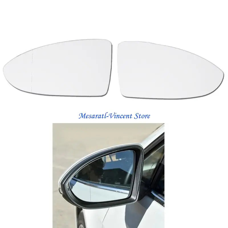 A70F for Golf MK7 2012-2019 Door Wing Mirror Glass Right/Left Side Repair Parts