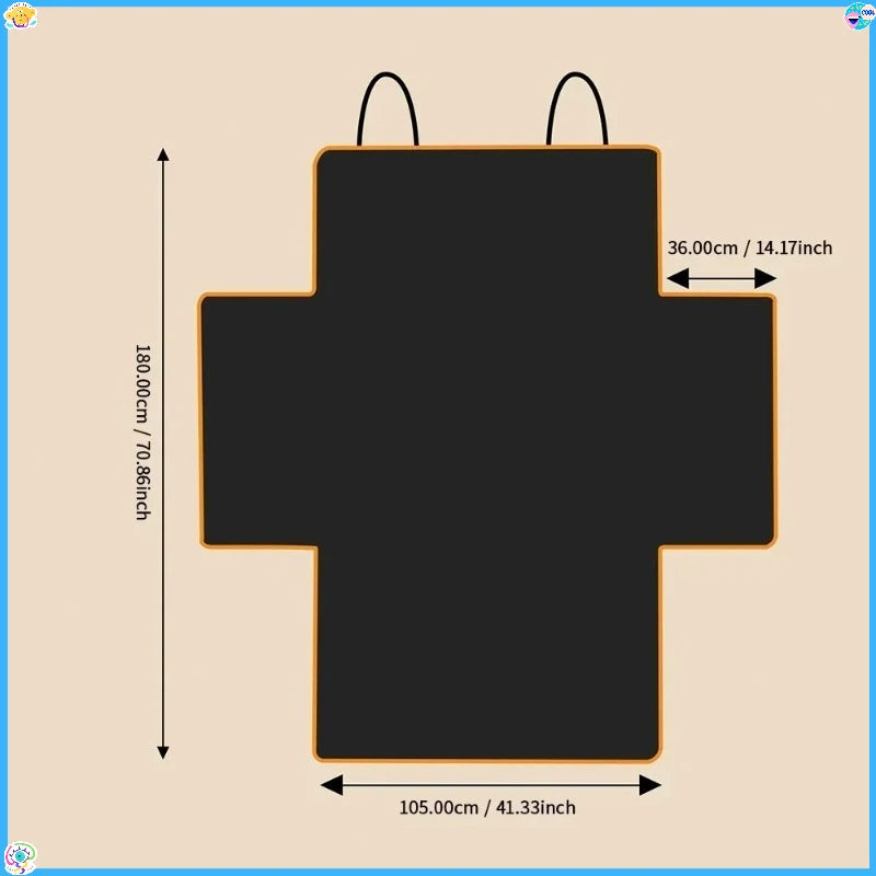Durable Polyester Auto Trunk Mat for Pets - Non-Slip, Scratch-Resistant, Easy-Clean Mat for SUVs and Cars, Pet Safety Mat
