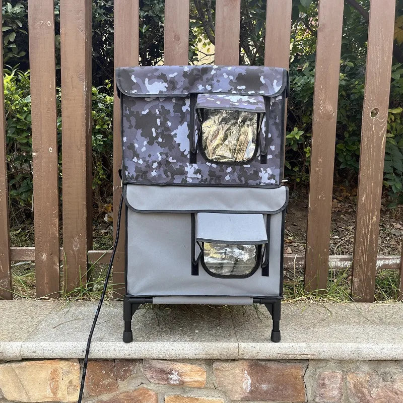 Cat litter Outdoor heating and insulation Cat litter Foldable  cage  delivery room Pet house Universal in all seasons