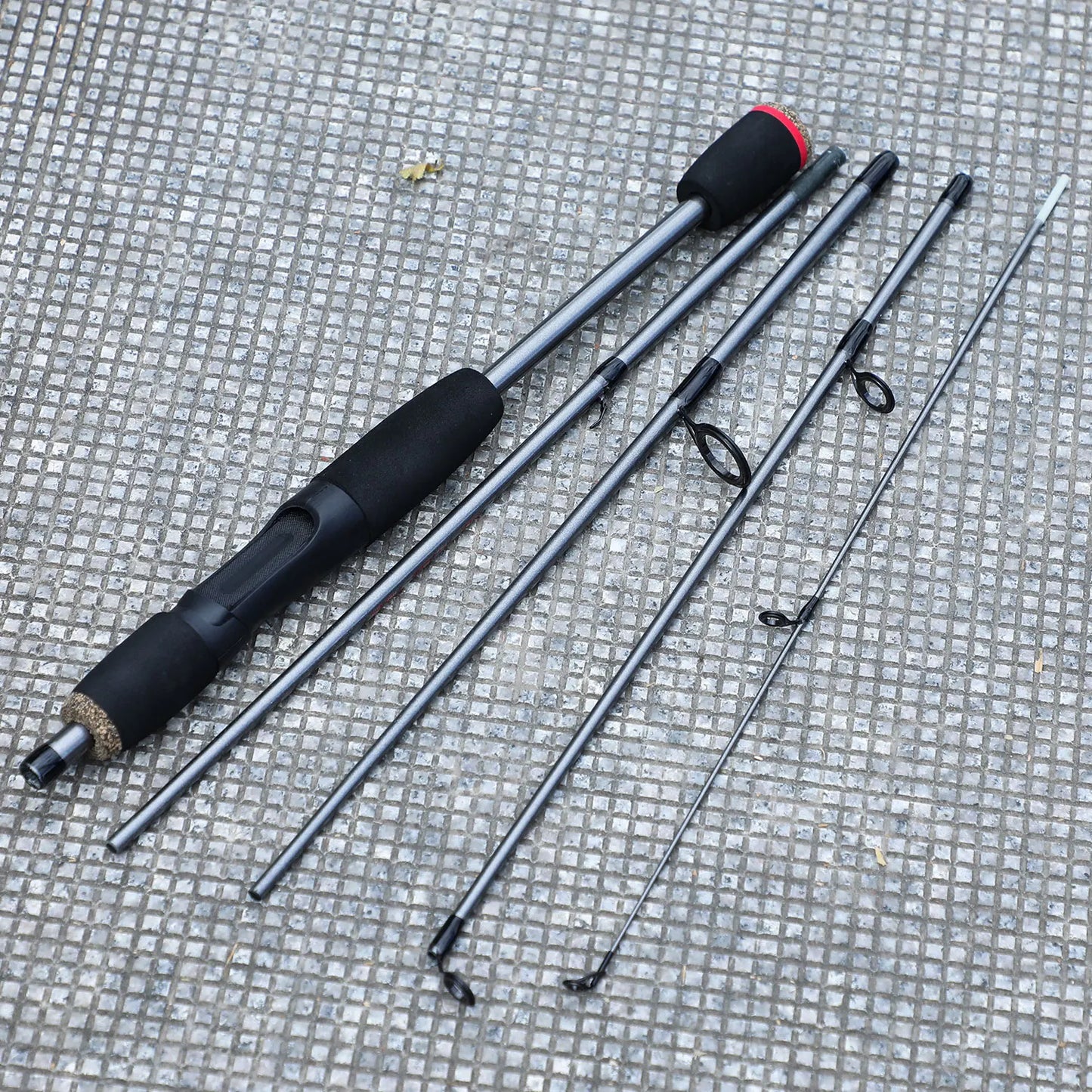 Sougayilang 5 Section Spinning Casting Fishing Rod 1.8M Ultralight Weight Carbon Fiber Poles for Travel Freshwater Fishing Pesca