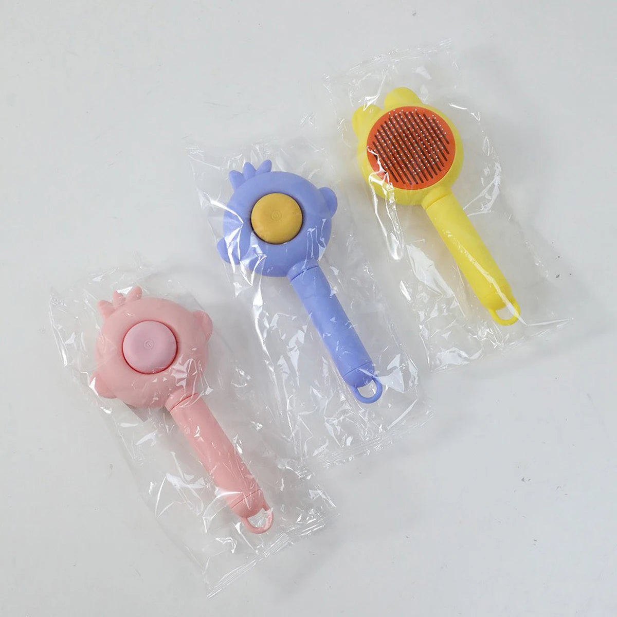 Pet  Hair Removal Cleaning Brushing Comb  One Click Cat Comb Massage Pet Beauty Cat Dog Floating Hair Massage Pet Comb