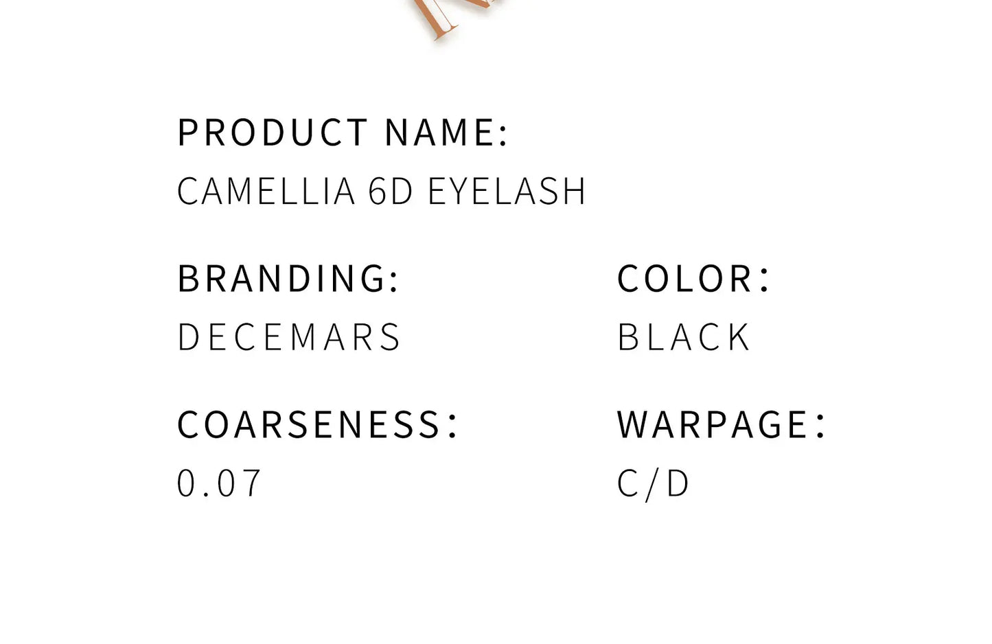DeceMars  Camellia 6D Eyelash Extensions Flying Eyelash
