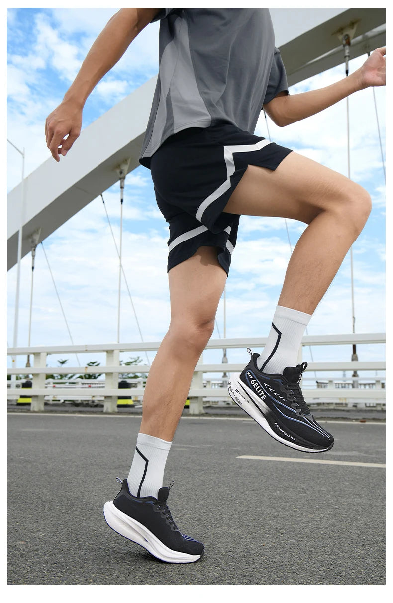 Running Shoes Men High Quality Full Palm Carbon Plate Cushion Professional Training Shoes Lightweight Wear-Resistant Sneakers