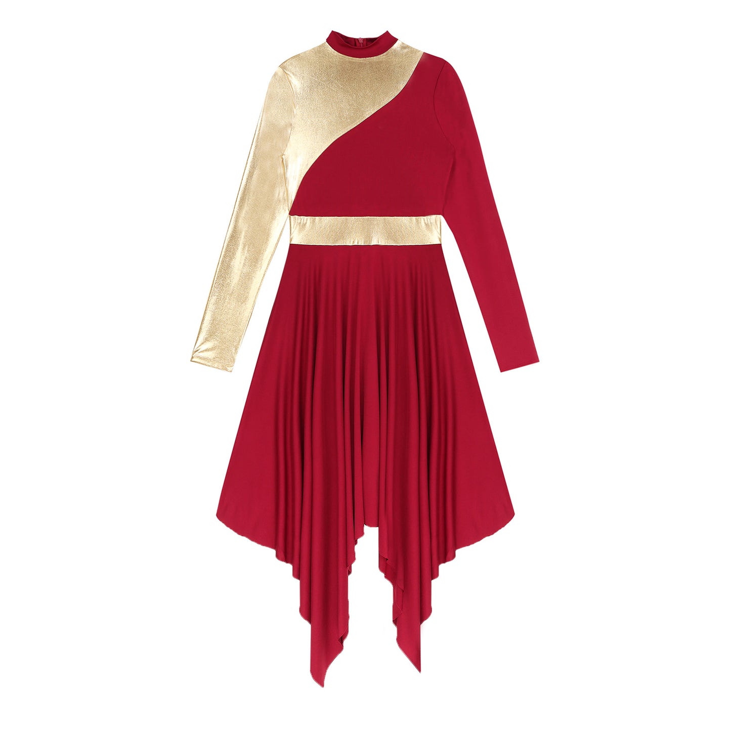 Adults Liturgical Praise Dance Dress Women Lyrical Performance Costume Modern Contemporary Dress Celebration of Spirit Dancewear