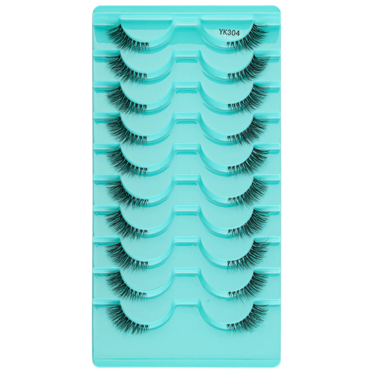 YSDO 3/7/10 Pair Half Eye Lashes Soft Natural Fake Lashes Look Short Wispy Clear Band Fox Eye Lash Faux 3d Mink Eyelashes Makeup
