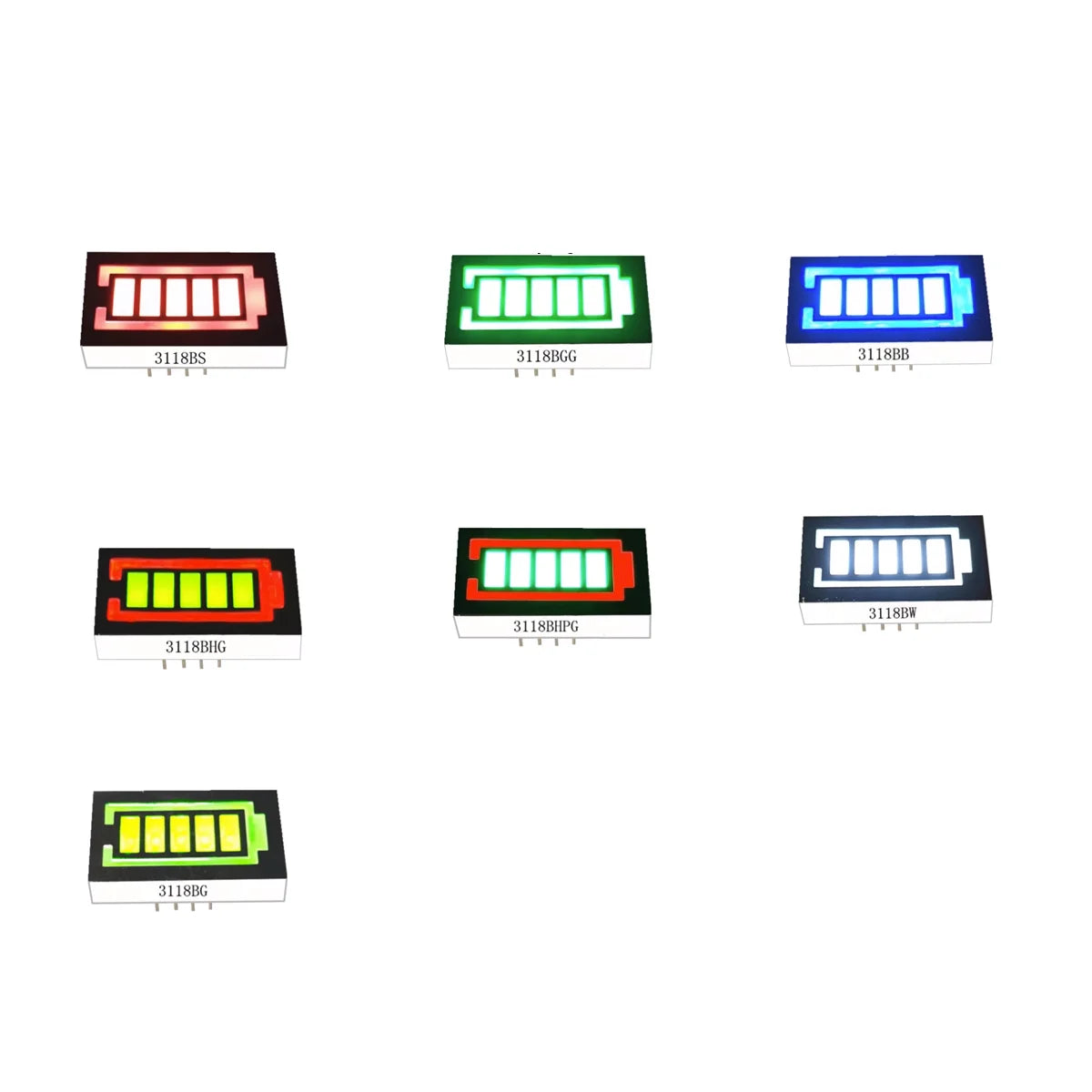 LED Digital Tube Light Strip 5/8/10/12-Segment Display Bright Red 16 Feet B8R Eight-Segment Light-Emitting Strip