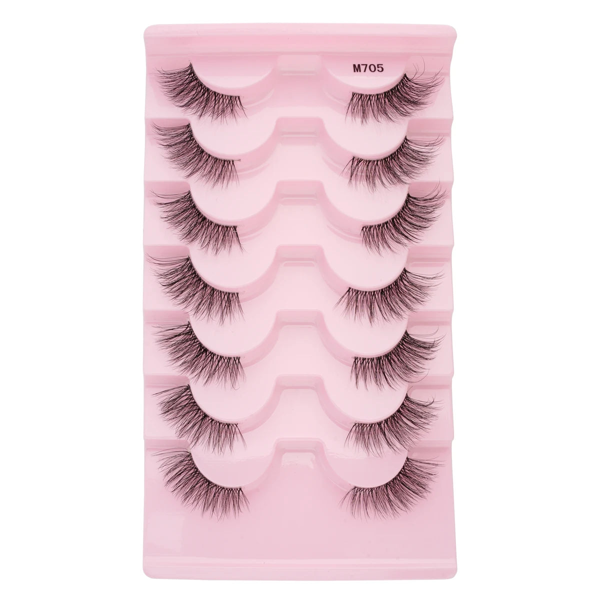 YSDO 3/7/10 Pair Half Eye Lashes Soft Natural Fake Lashes Look Short Wispy Clear Band Fox Eye Lash Faux 3d Mink Eyelashes Makeup