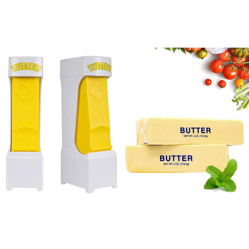 Portable Butter Cutter Cheese Slicer Squeeze Dispenser Automatic Cheese Cheese Slicer Kitchen Tool Handheld Butter Slicer