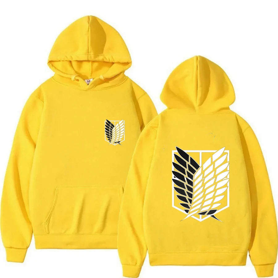 2026 Attack on Titan Men's Hoodie Anime Hoodies Men and Women Streetwear Pullover Harajuku Shingeki No Kyojin Hoodies Sweatshirt