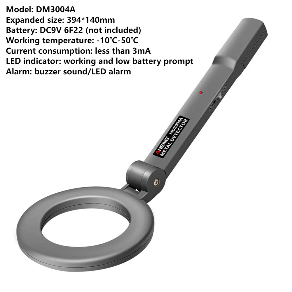 Metal Detector Gold Silver Detector Gold Search Treasure Getector Gold Finder 360 Degree Handheld Alarm Coil Metal Detect Tool