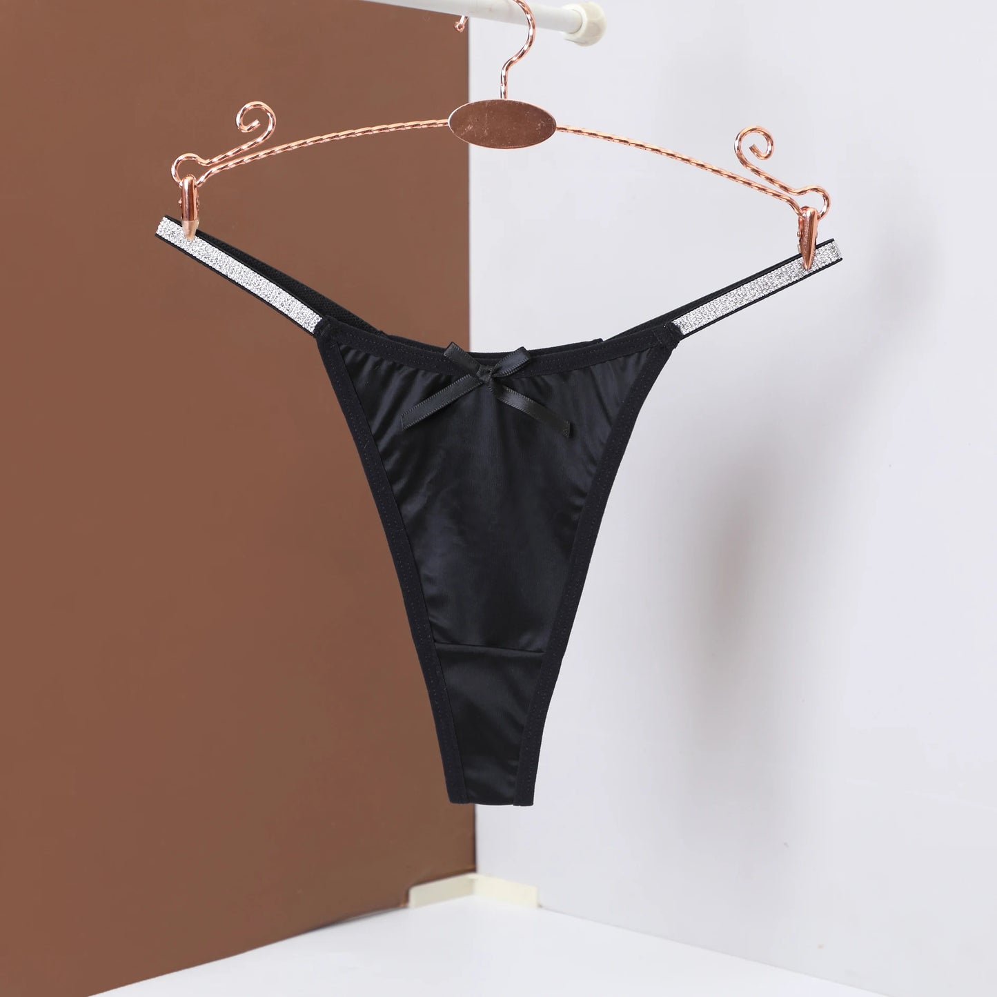 Thong Briefs for Women Soft Comfortable Solid Color Sexy Underpants with Thin Belt Female Lingerie Women's Thong