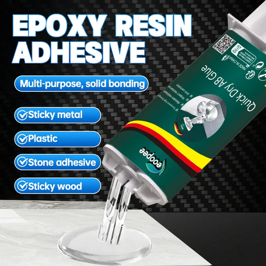 Epoxy resin AB Glue Strong bonding Transparent adhesive High viscosity waterproof Repair metal, ceramics, electronic components