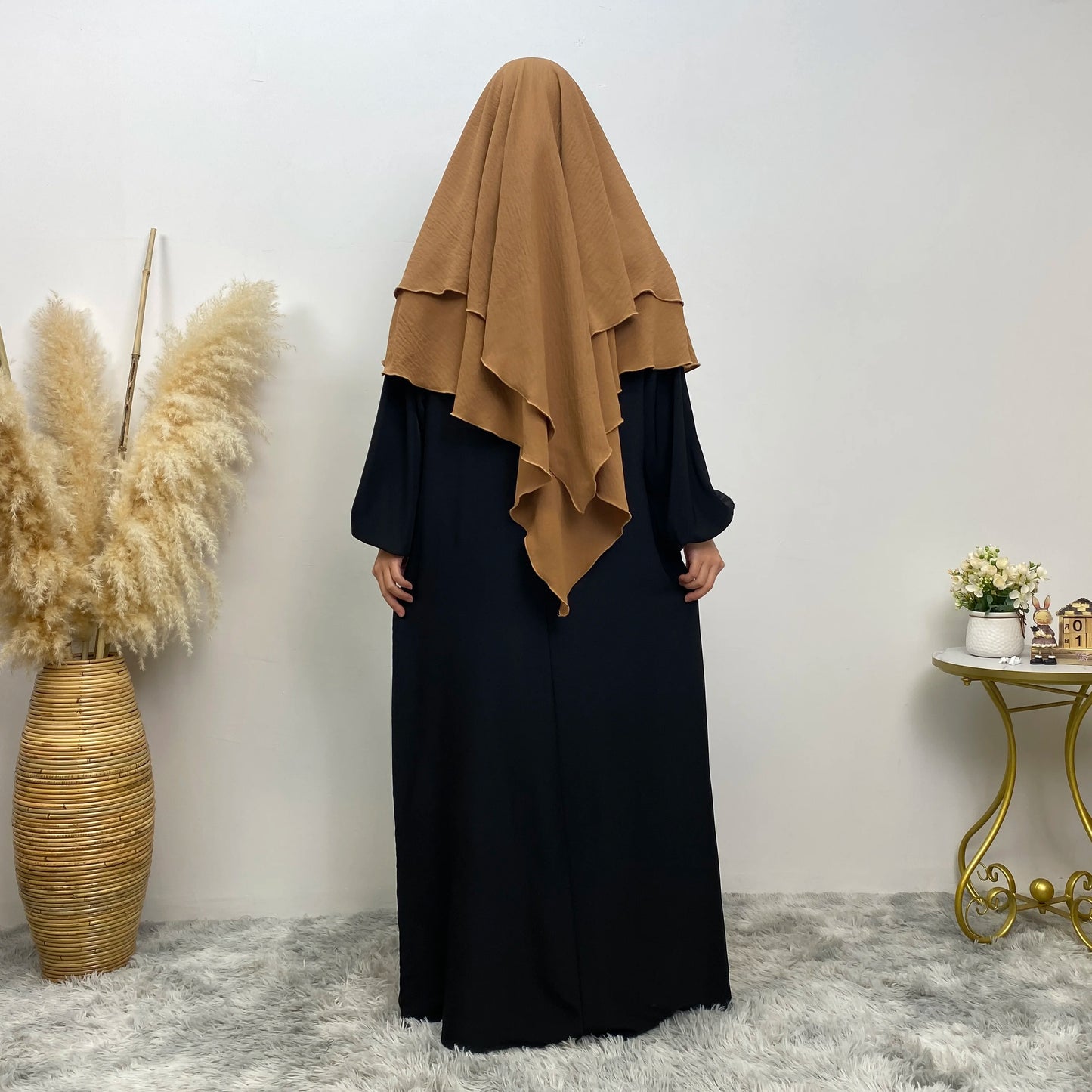 Islamic Clothing Women Muslim Plain Long Khimar Hijab Scarf Headcover Eid Prayer Garment Headdress Dubai Saudi Turkey Indonesia