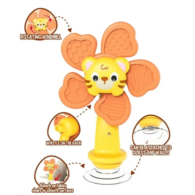 Baby Sensory Soothing Toy with Music And Rotating Flowers Early Education Health Material Touch & Sense Development for Infants