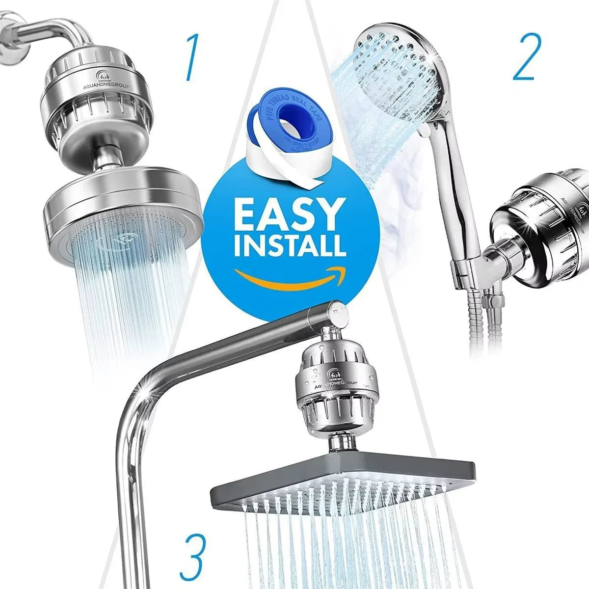 Bathroom household water purifier shower filter 15-20 level filter cartridge water purification set to remove residual chlorine