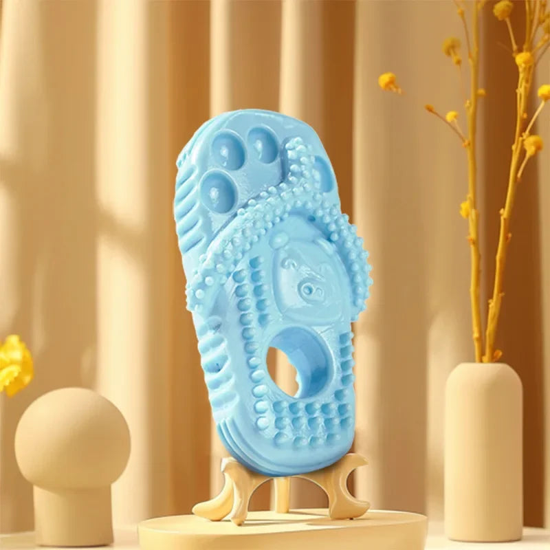 Pet Dog TPR Toy Bite-resistant Slippers Gnawing Teeth Cleaning Schnauzer Teddy Puppy Pet Products Dental Cleaning Slipper Toy