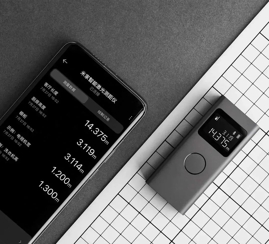 Original Xiaomi Mijia Smart Laser Rangefinder Real Time Distance Meter LCD Display Laser Range Finder Tape Measure Real Time New