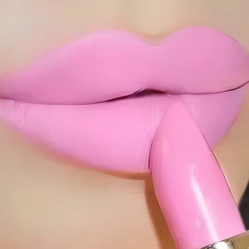 Long Lasting Velvet Matte Lipstick Waterproof Non-stick Cup Lip Sticks Sexy Nude Brown Red Pink Lipsticks Women Makeup Cosmetics