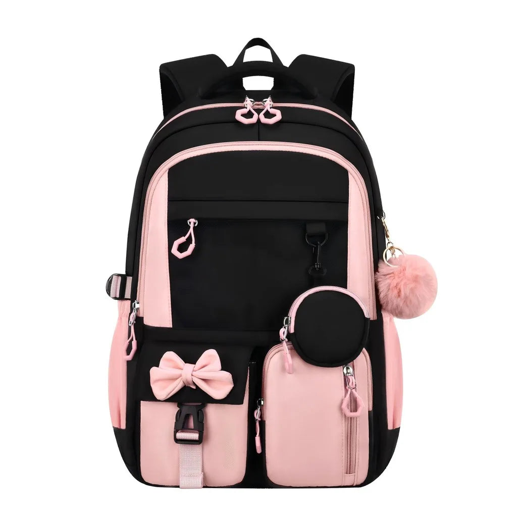 School Bags Ergonomic 3 Piece School Bag Set Pencil Pouch Large Capacity School Backpack For Campus Study After-School Short