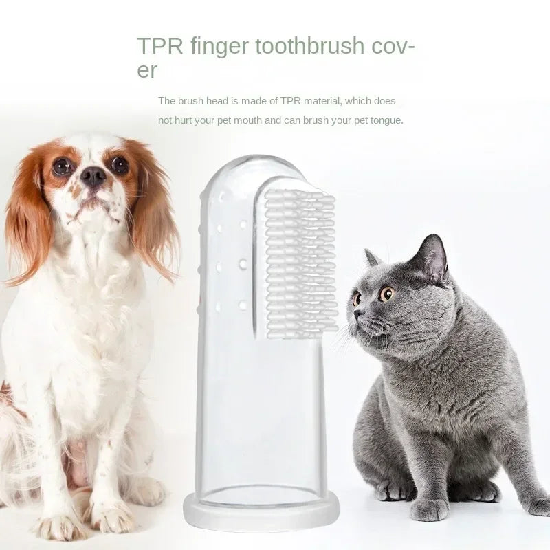 Pet Toothpaste Kit - Dental Care Set for Dogs & Cats, Teeth Cleaning Gel with Finger Brush, Christmas Birthday Gift for Pets